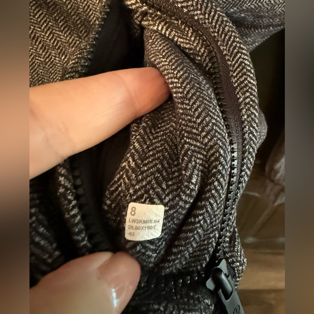 Define Jacket *Herringbone Heathered Deep Coal Black Size 8 Excellent Condition - Picture 4 of 5